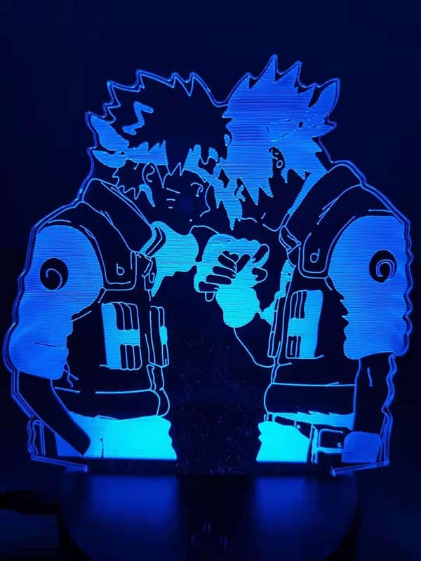 Hjemmedekorasjon God Bror 3D lampe 7 farger Optisk illusjon Kunst Nattelys