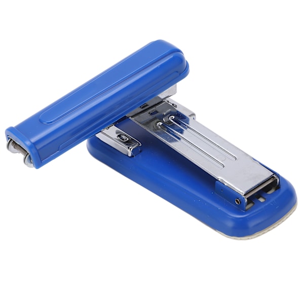 Häftpistol 360 grader roterbar halkfri dyna ergonomisk design ansträngningsbesparande 20 arks kapacitet 100 häftklamrar skrivbordsstapler blå