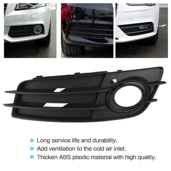 Høyre tåkelyslampegitter med blank svart ring for A4L 2009-2012