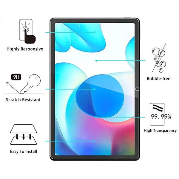 Härdat glas för Realme Pad 10.4 skärmskydd RealmePad 2021 10.4 tum klar film skydd tablett härdat glas