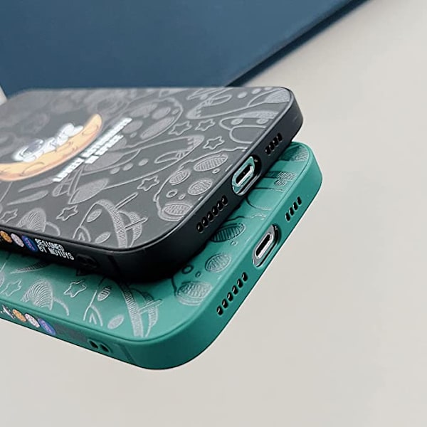 Kompatibel med iPhone 13 Pro Max Astronaut Case Kvinna Flicka