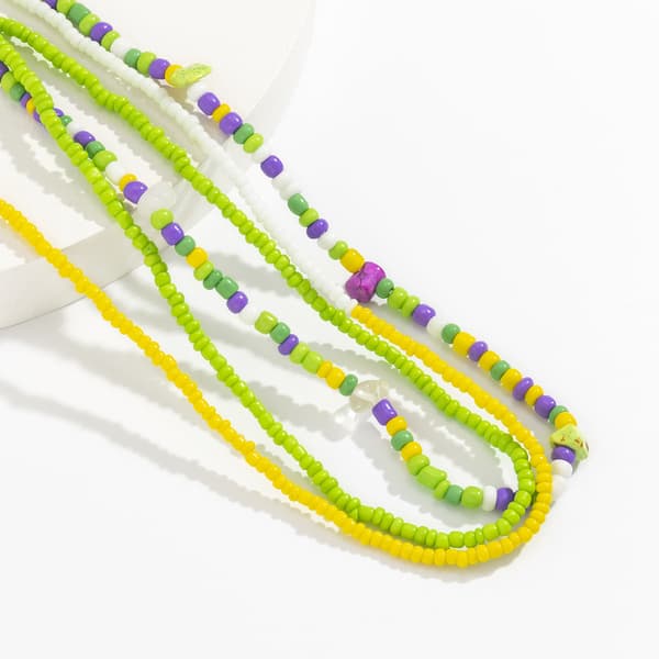 Dame Pige Talje Perler Kæde Kropssmykker Elastisk Mave Perle B