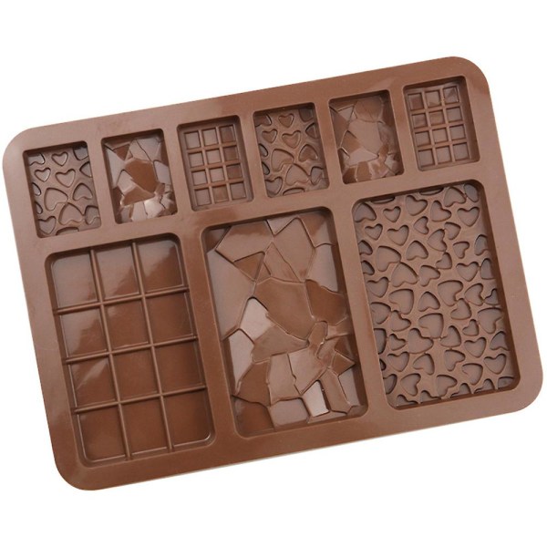 Silikonform för choklad, gelé, block, bar, epoxi, isbricka, fond