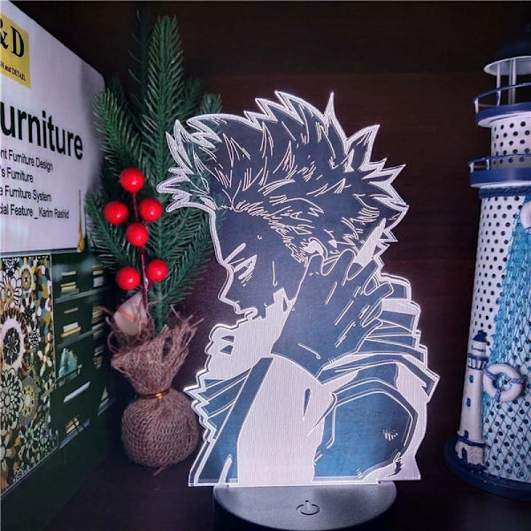 3D LED-lampa My Hero Academia Hitoshi SHINSO Anime nattljus