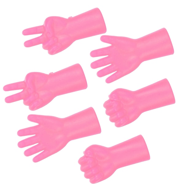 6 stk nålebeskyttelse skridsikker sweater pin beskytter strikning forhindre tab af nåle tilbehør (rose rød)