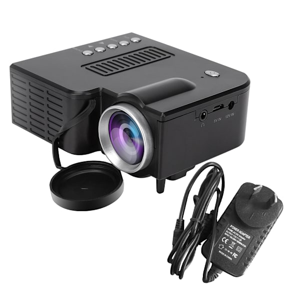 UC28B Micro LED -projektori 1080P  Kannettava kotitalousprojektori 500Lumens 5V 2AAU-pistoke 110~240V
