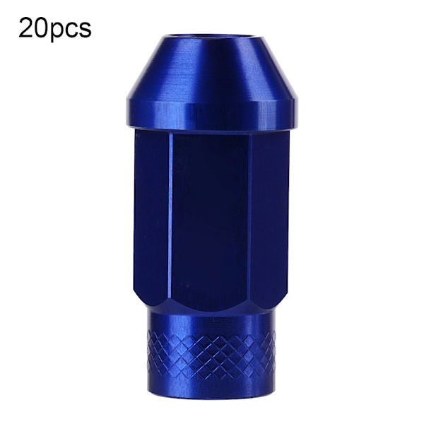 20 kpl M12 x 1,5 MM Universaali Alumiini Autopyörän Pulttien Lukituspultit (Sininen)