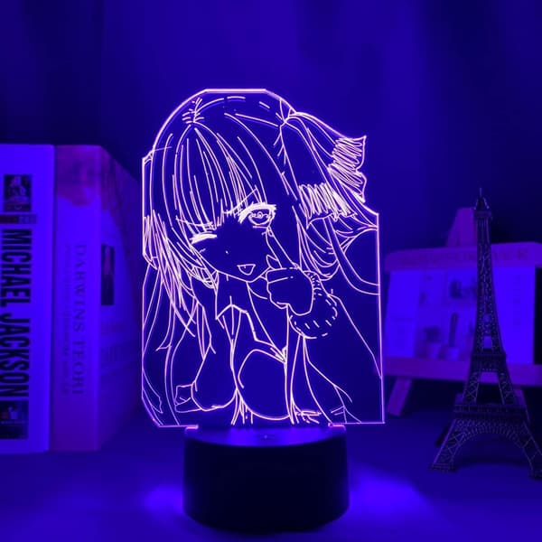 Stor storlek Black Lagoon Revy LED nattlampa för sovrum Dec