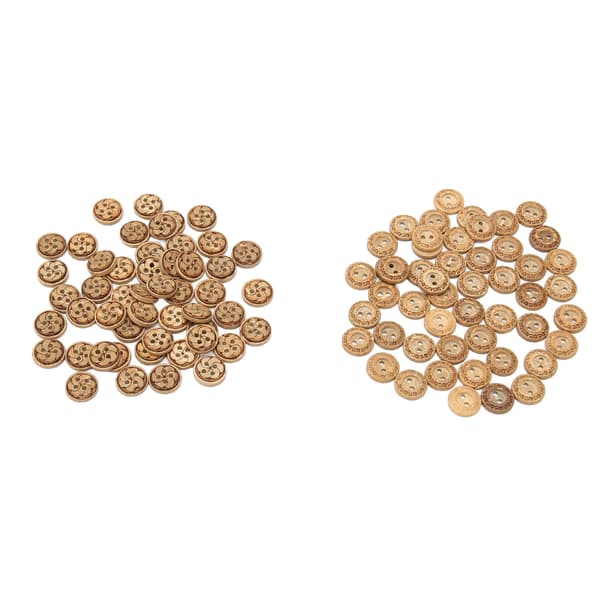 100 stk. træknapper 11 mm diameter DIY håndværk 2 huller 4 huller runde knapper sy på knapper til håndværk dekorative