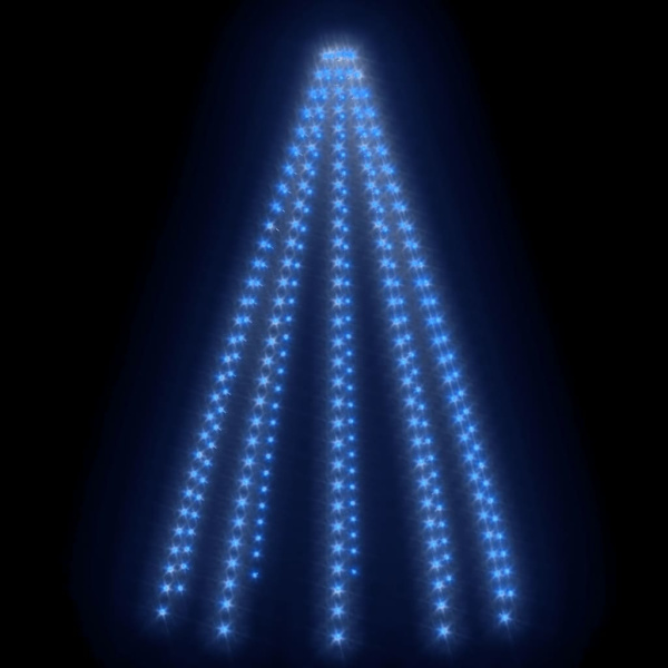 Julgransbelysning 300 LED blå 300 cm