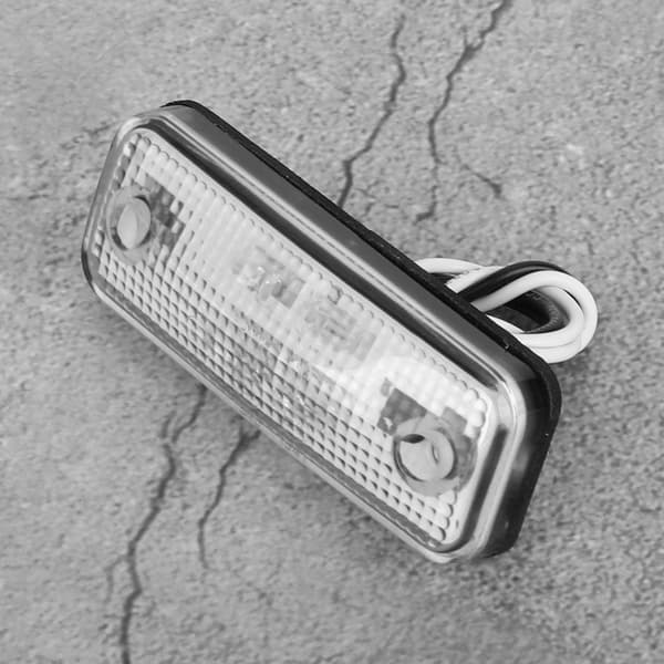 Universal 4 LED Super Lys Lastbil LED Sidemarkerlys Blinklys (Hvid)