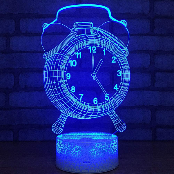 3D LED Hjort Optisk Illusion Sensor Natlampe med Smart T