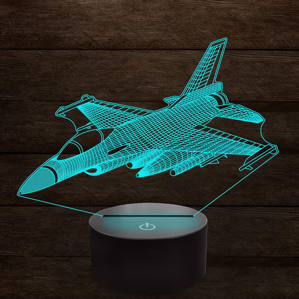 3D Natlampe til US Army Militær, 16 Farver Skift Smart