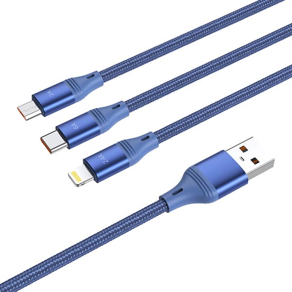 hoco. U104 én-til-tre 6A hurtigladekabel for Appl