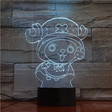 One Piece Luffy 3D Illusion Natlampe Smart Touch, RG