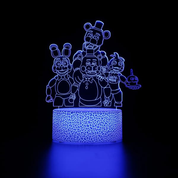 FN-AF Five Night Game Light 3D Illusjonslampe med fjernkontroll
