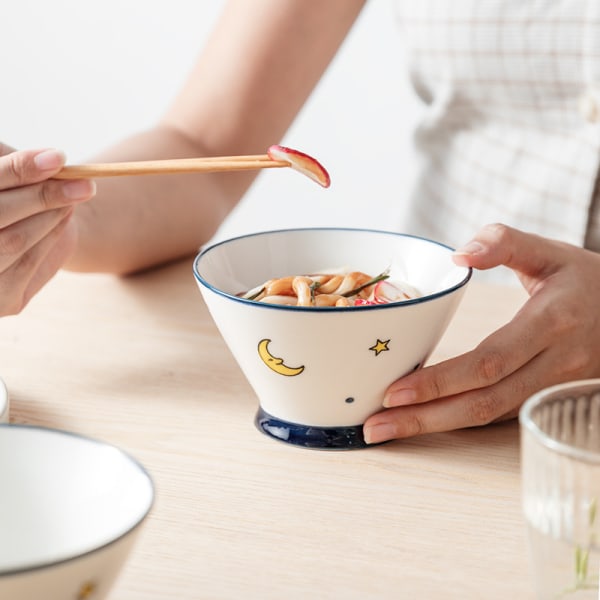 Riisikulhot, 5 tuumaa, japanilaistyyliset keraamiset riisikulhot, lasitetut astiat, sopivat