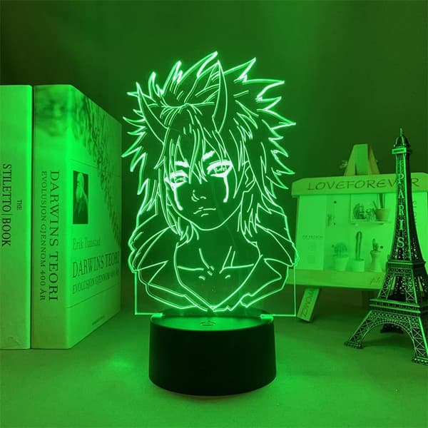 3D LED nattlysfigur egnet for soveromsdekorasjon bordlampe (Hong Wan)