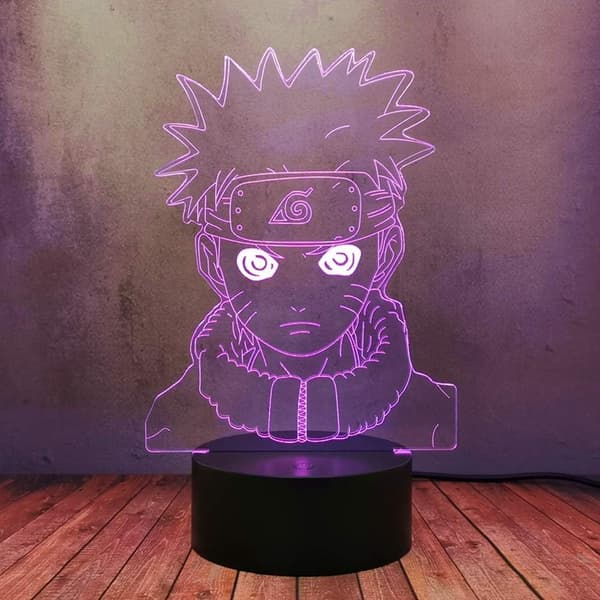 Naruto Kakashi Uchiha Sasuke 3D Illusion Nattlampa Sm