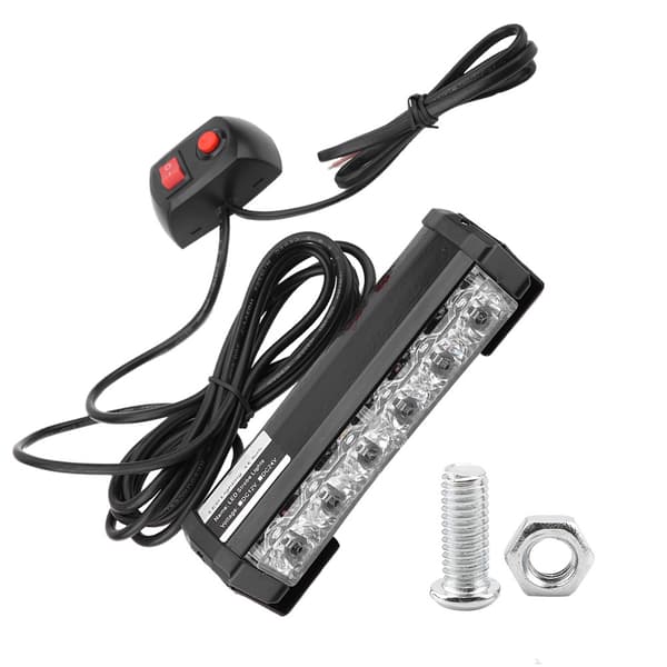 DC 12V Tehokas 6 LED Auton Vilkku Hätävaroitinvalo Kytkimellä