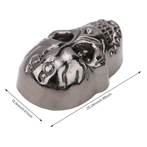 20 st DIY 15,66 x 25,24 mm Punk Nitar Spikade Nitar Gotiska Prydnader / Skor Tillbehör 88 Ghost Head Gun Färg