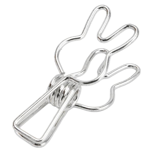 20 stk klips Multipurpose Multifunction Elektroplettering Hul Metall Binder Sterk FjærklipsSølv