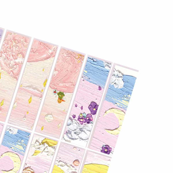 1 laatikko kirjanmerkkejä sarjakuva-aiheinen paperi kirjanmerkki lukukortti kirjanmerkit Scrapbook-yhteenveto planeetta-aihe