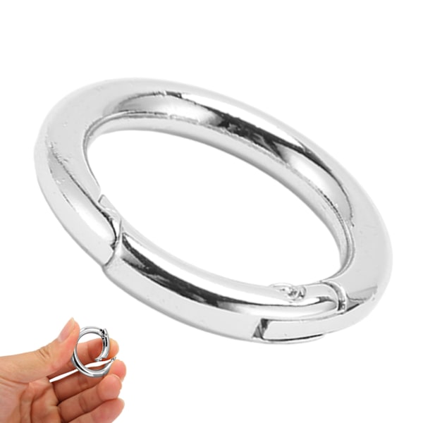 20 stk. fjederlåsringe - Moderne, elegante og innovative DIY kobberfjederlåsringe til halskæder, armbånd, ankelkæder og øreringe - Sølv