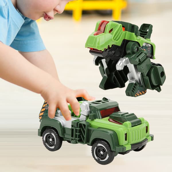 Deformationsdinosaurie figurer plast tröghetsdrag framåt bilfordonsleksaksmodell barn barn nyhet present Green
