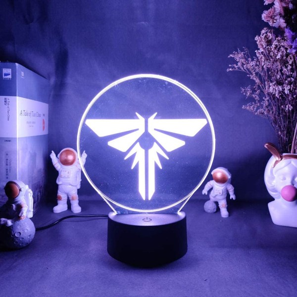3D Luminous Signage Game The Last of Us Nattlampa för Skrivbord