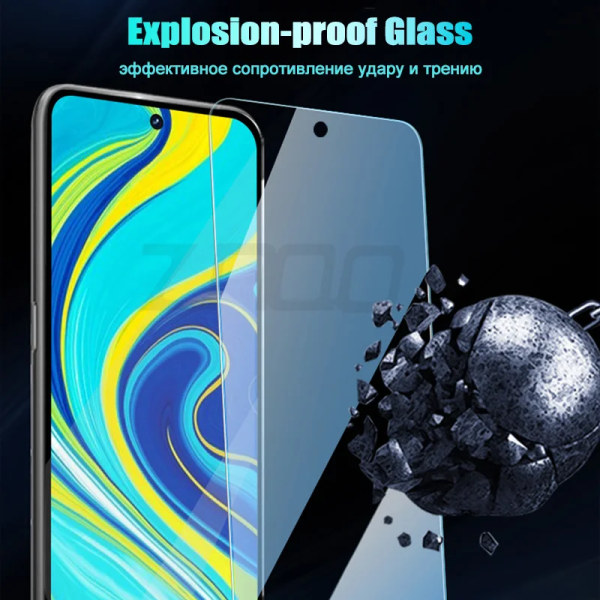 3 st härdat glas för Xiaomi Redmi 9 skärmskyddsglas