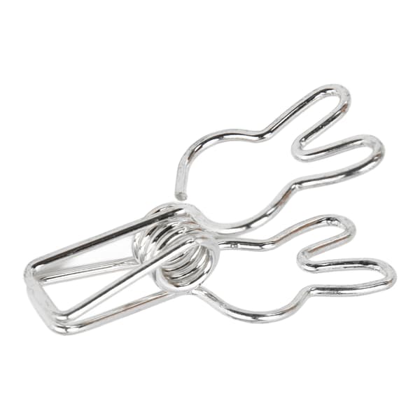 20 stk klips Multipurpose Multifunction Elektroplettering Hul Metall Binder Sterk FjærklipsSølv