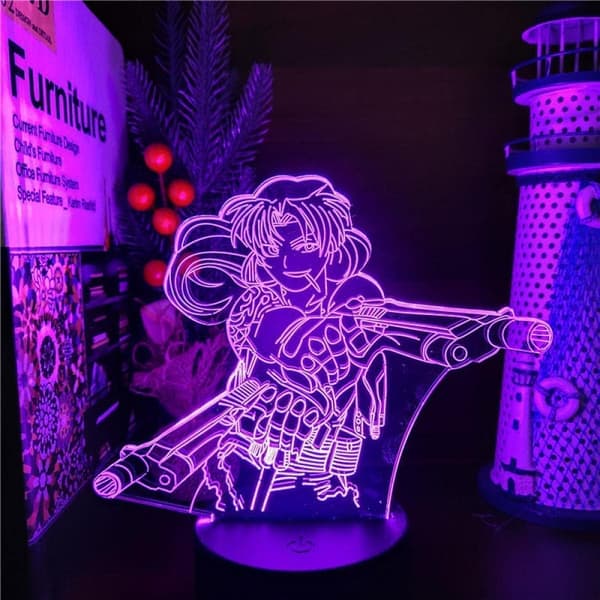 Hunter X Hunter 3D Illusions nattlampe med smart berøringskontroll, perfekt gave til hjemmedekor og barn