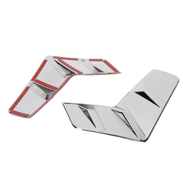 2 stk/sett Frontlyskant Deksel Trim ABS Elektroplettering Erstatning for RAV4 2019‑2020