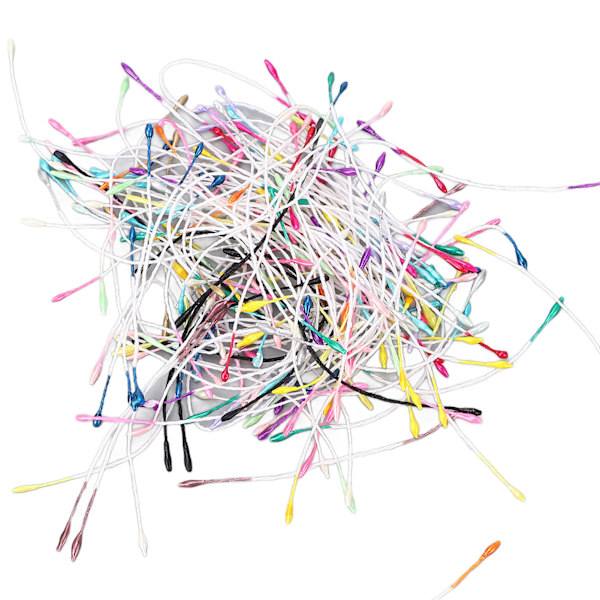 1800 stk. Blomsterstøv Kunstige Blomsterstøv Tilbehør Tilfældig Farve Plastik Blomst 1mm