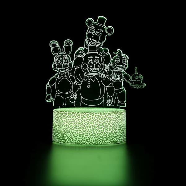 FN-AF Five Night Game Light 3D Illusjonslampe med fjernkontroll