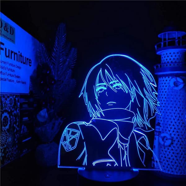 Attack on Titan 3D Anime Lampe Nat Levi Ackerman Illusion N