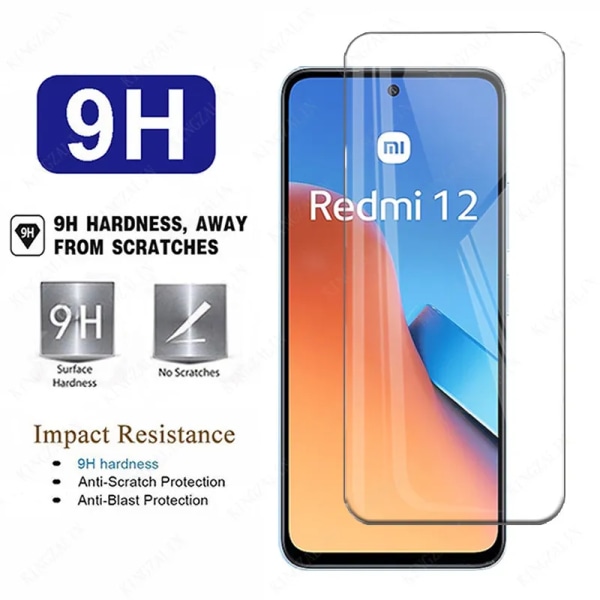 Härdat glas för Xiaomi Redmi 12 5G Full Coverage skyddsglas skärmskydd