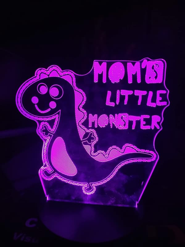Jeg Elsker Dig 3D Lampe 7 Farver LED Kunst Natlampe, Sengelampe De