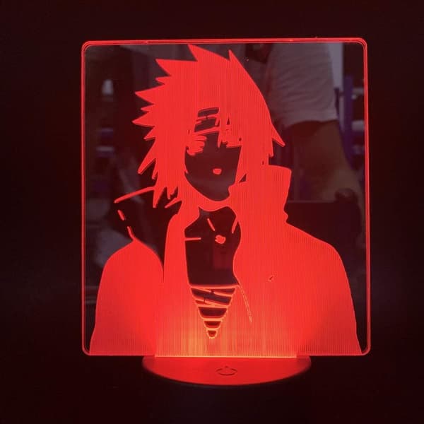 Naruto Kakashi Uchiha Sasuke 3D Illusion Natlampe Sm
