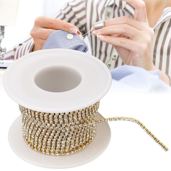 Rhinestone kedja färg DIY mobiltelefon skal kläder prydnad dekoration leveranser Ss6/6.5