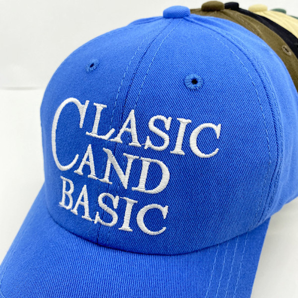Hat Dame Brev Broderi Mode Afslappet Blød Top Baseball Blue