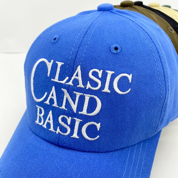 Hatt Dam Brev Broderi Mode Casual Mjuk Topp Baseball Blue