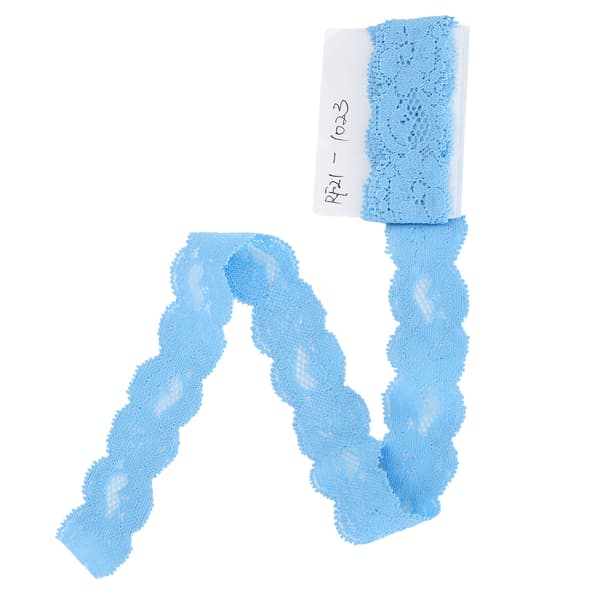 Vågspetsband Dekorera Design Kläder DIY Hantverk 10 Yard 3cm Bredd Himmelblå