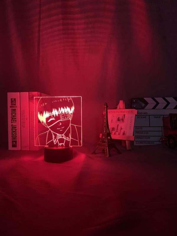 Tokyo Ghoul Kaneki Ken 3D Illusion Natlampe Smart Til