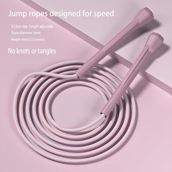 Børnehoppetov - Speed Jump Rope til børn 8-12, letvægts, tangle-fri, justerbar, perfekt til småbørn, voksne begyndere, hoppetov til fitness, forbedre 3PC