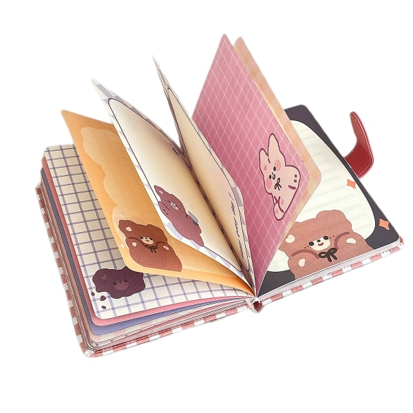 Student söt tecknad katt mönster anteckningsbok cover Jou