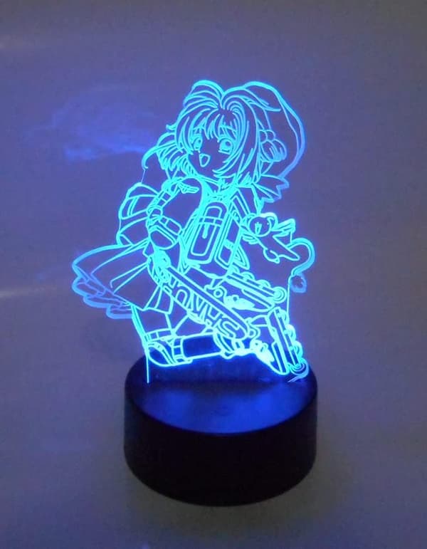 Card Captor Sakura Anime Rulleskøjte Laser Graveret 3D Effekt