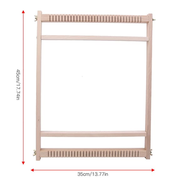 DIY Håndvev i tre, vevstol for gobelinteppe, vevstol for barn