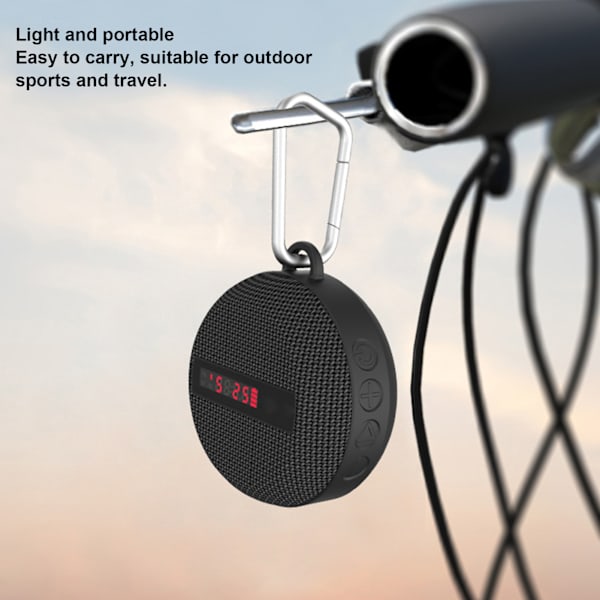 Pyöräilykaiutin IPX7 Vedenpitävä Kannettava Bluetooth-kaiutin HiFi-äänikaiutin Vaellukseen Juoksuun Matkustamiseen Leirintään
